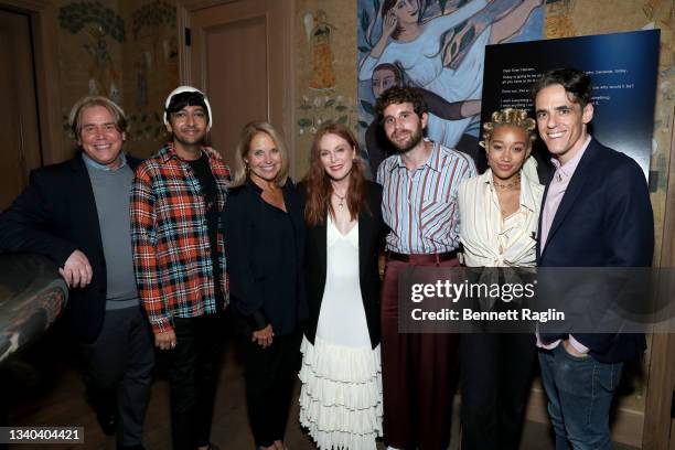 Stephen Chbosky, Nik Dodani, Katie Couric, Julianne Moore, Ben Platt, Amandla Stenberg, and Steven Levenson attend a special screening of Dear Evan...