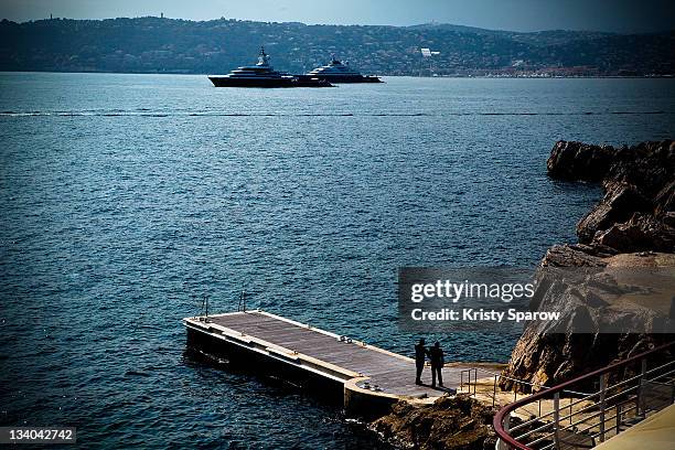 General view backstage before the Chanel 'Collection Croisiere Show 2011/12' at Hotel du Cap on May 9, 2011 in Cap d'Antibes, France.