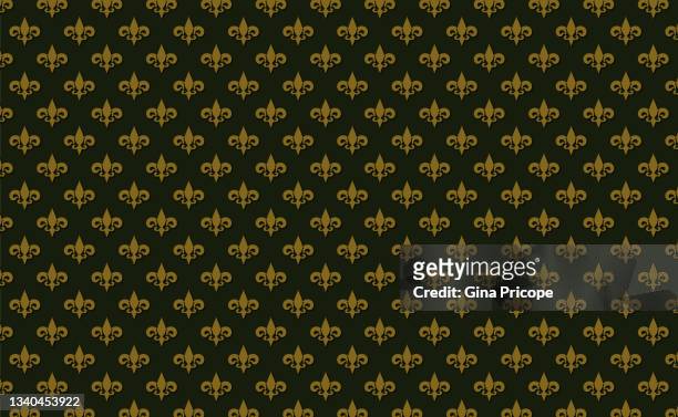 fleur de lys pattern - royalty stock pictures, royalty-free photos & images