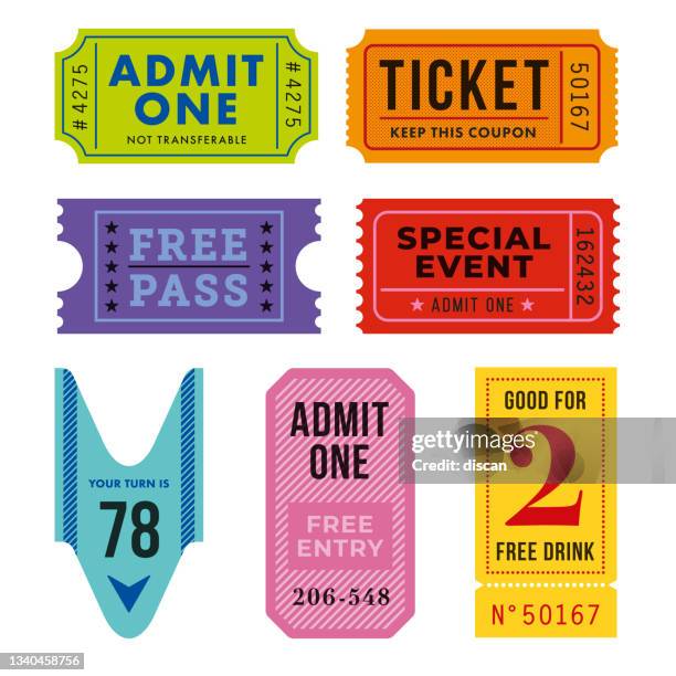 ilustrações de stock, clip art, desenhos animados e ícones de ticket for event or program access. - acessibilidade