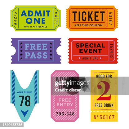 Ticket for event or program access. Ticket for event or program access.