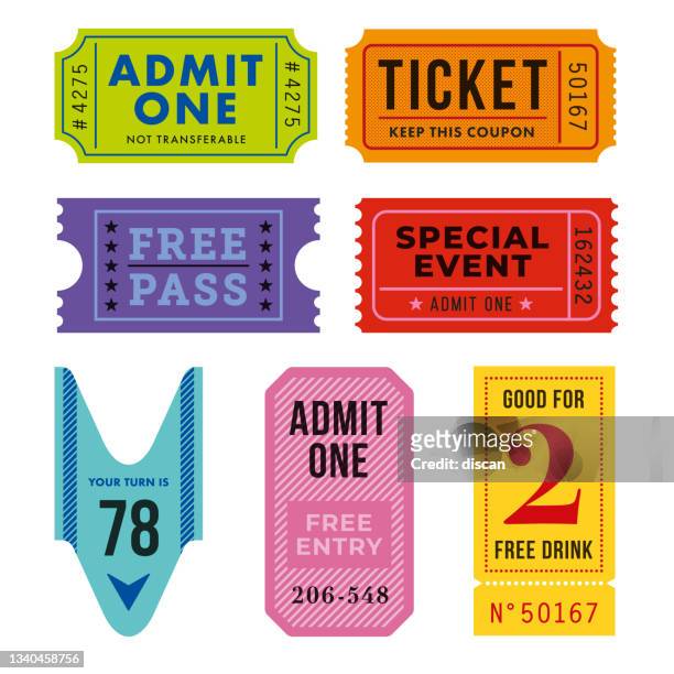 ticket for event or program access. - access icon stock illustrations