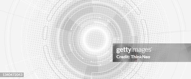 blue abstract hi speed internet technology gray background illustration. eye scan virus computer. - computer loading circle stock illustrations
