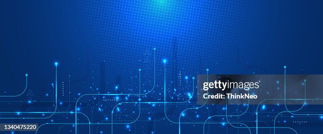 Abstract Technology Computer Concept Background High-Res Vector Graphic ...