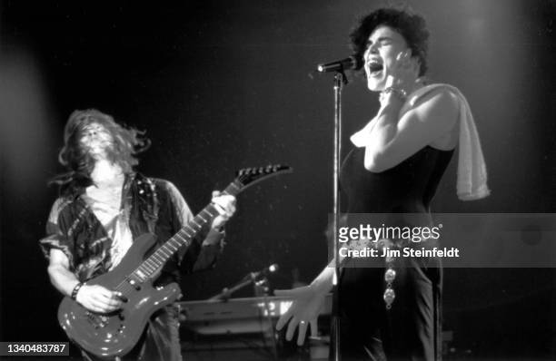 Singer Alannah Myles performs at First Avenue nightclub in Minneapolis, Minnesota on May 14, 1990.
