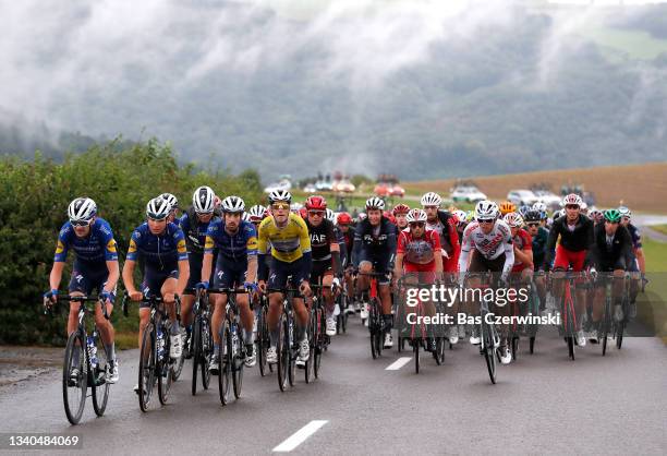 Pieter Serry of Belgium, Mauri Vansevenant of Belgium, Fausto Masnada of Italy, Mattia Cattaneo of Italy, João Almeida of Portugal and Team...