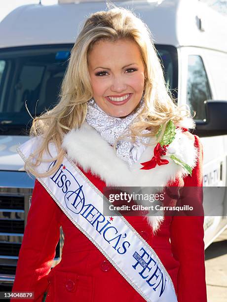 Miss America's Outstanding Teen 2012 Elizabeth Fechtel attends the 92nd Annual 6ABC Dunkin' Donuts Thanksgiving Day Parade on November 24, 2011 in...