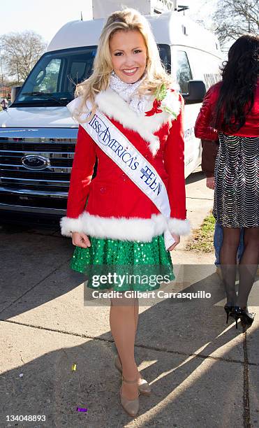 Miss America's Outstanding Teen 2012 Elizabeth Fechtel attends the 92nd Annual 6ABC Dunkin' Donuts Thanksgiving Day Parade on November 24, 2011 in...