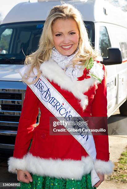 Miss America's Outstanding Teen 2012 Elizabeth Fechtel attends the 92nd Annual 6ABC Dunkin' Donuts Thanksgiving Day Parade on November 24, 2011 in...