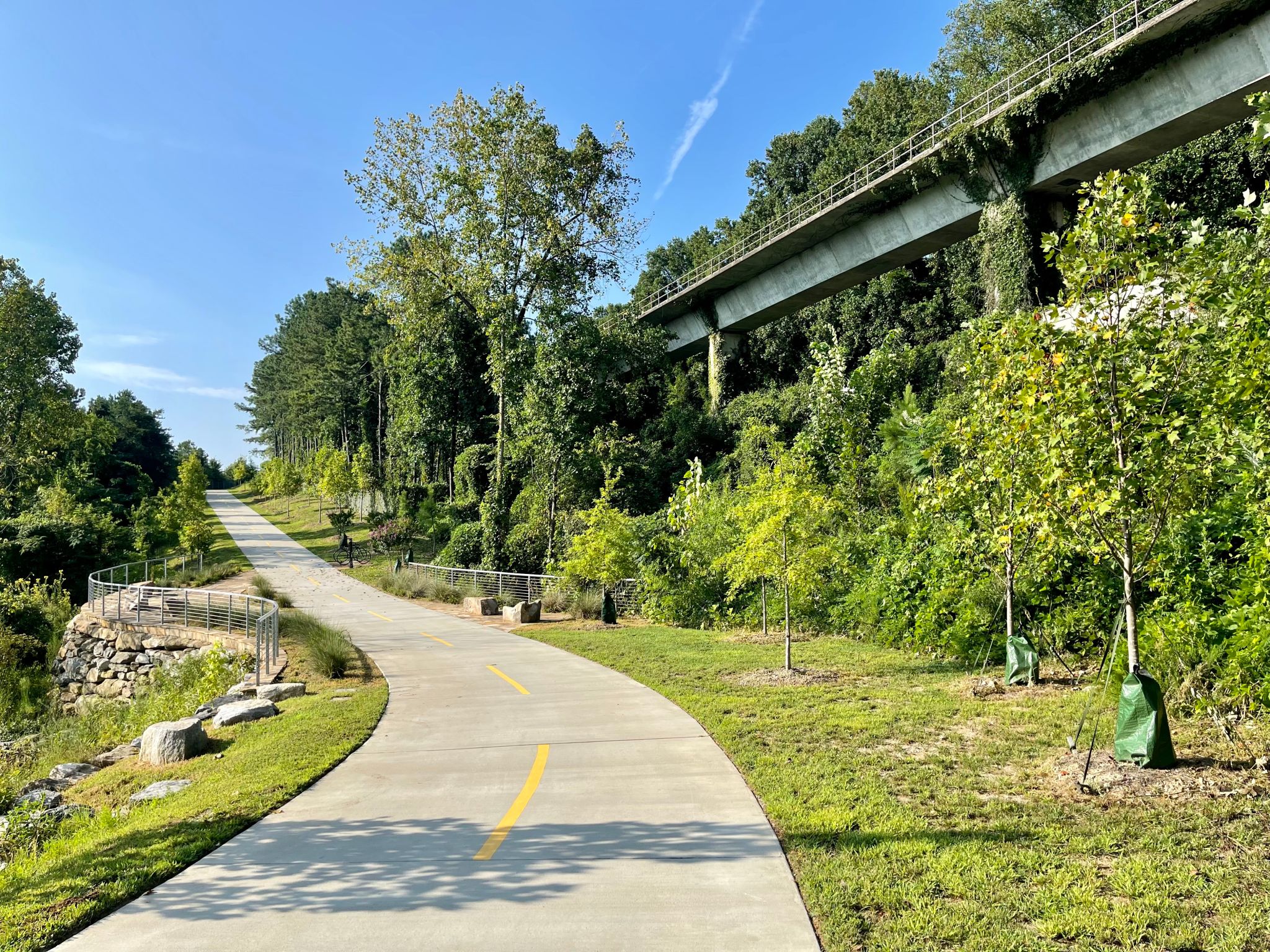 elevated park trail