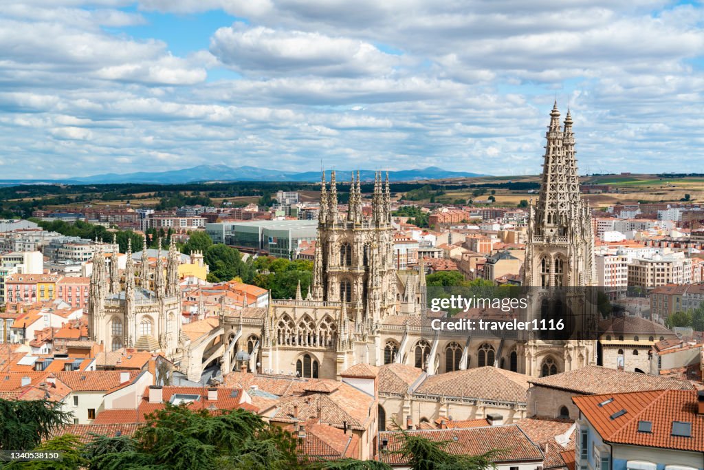 Burgos, Espagne Cathédrale et paysage urbain