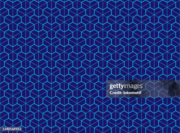 Cubes Pattern Vector 3d Line Seamless Cubes Pattern High-Res Vector Graphic - Getty Images
