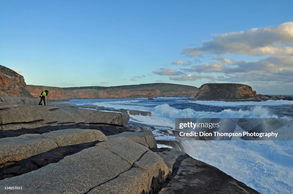 Large waves crashing at wanna