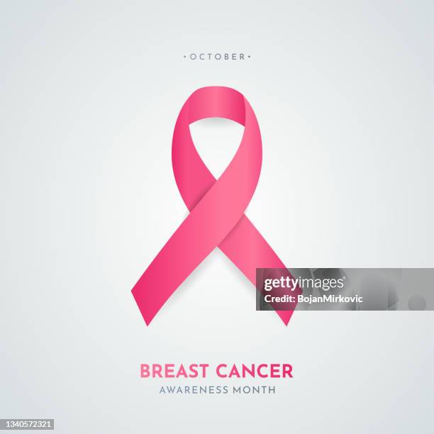 illustrations, cliparts, dessins animés et icônes de affiche du mois de la sensibilisation au cancer du sein. vecteur - ruban de lutte contre le cancer du sein