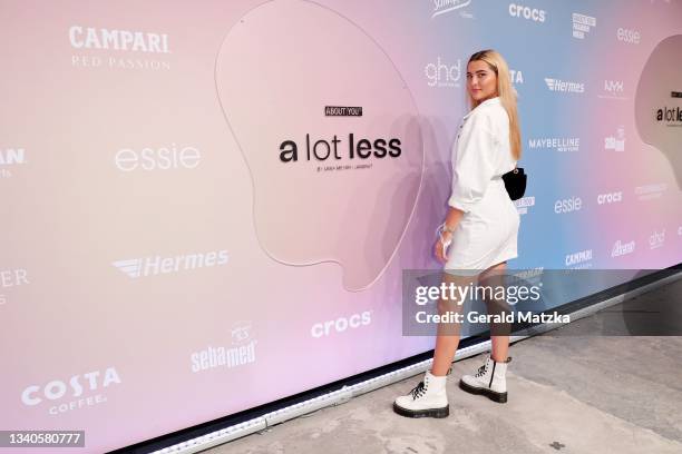 Fata Hasanovic attends the a lot less by Lena Meyer-Landrut show during the ABOUT YOU Fashion Week Autumn/Winter 21 at Kraftwerk on September 15,...