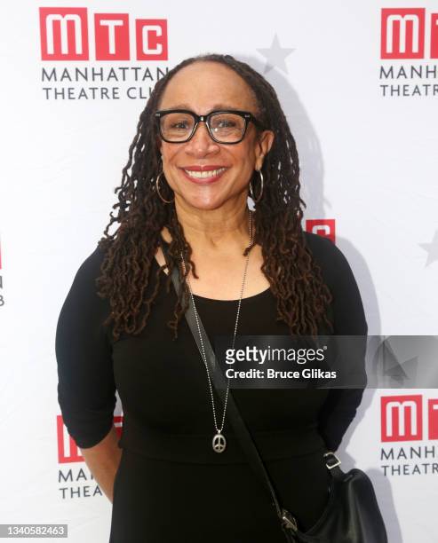 Epatha Merkerson attends a ribbon cutting ceremony to re-open The MTC Samuel J Friedman Theatre for the new MTC play "Lackawanna Blues" at The Samuel...