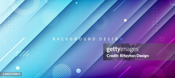 abstract blue gradient geometric shape circle background. can be use for landing page, book covers, brochures, flyers, magazines, any brandings, banners, headers, presentations, and wallpaper backgrounds - paper stack texture stock illustrations