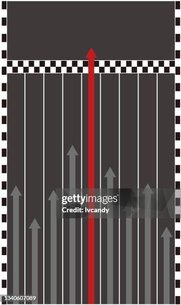 competition arrows - racetrack playa stock illustrations