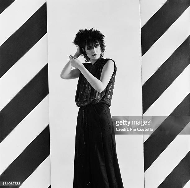 1st NOVEMBER: Siouxsie Sioux, lead singer with British punk band Siouxsie And The Banshees posed in a studio in London in November 1979.