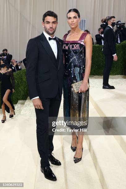 Matteo Berretini and Ajla Tomljanovic attend the 2021 Met Gala benefit "In America: A Lexicon of Fashion" at Metropolitan Museum of Art on September...