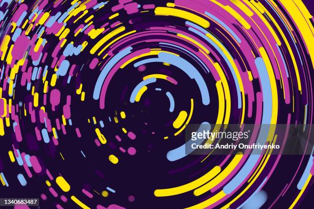 abstract circular glowing lines - big data circle stock pictures, royalty-free photos & images