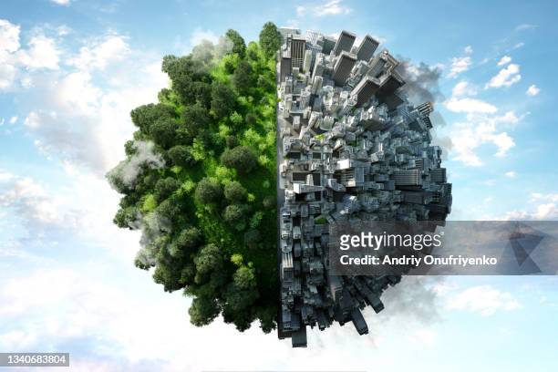 parallel world - contaminación ambiental fotografías e imágenes de stock