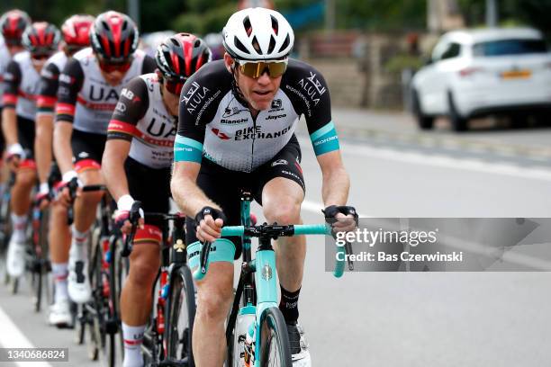 Brent Bookwalter of United States and Team BikeExchange leads The Peloton during the 81st Skoda-Tour De Luxembourg 2021, Stage 3 a 189,3km stage from...