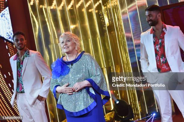 The competitor Katia Ricciarelli of Big Brother Vip 6 enters the house to participate in the first episode of the television broadcast. Rome ,...