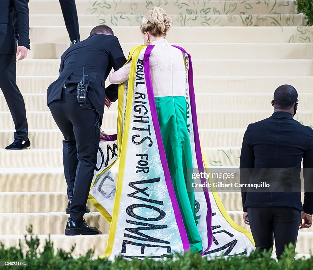 The 2021 Met Gala Celebrating In America: A Lexicon Of Fashion - Street Sightings