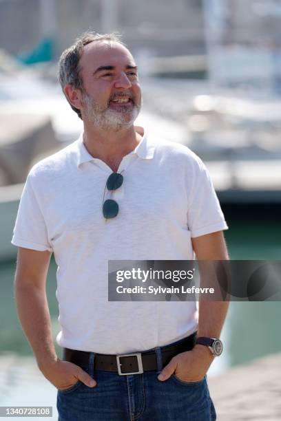 Bruno Solo attends the photocall for "La derniere partie" during the Fiction Festival - Day Three on September 16, 2021 in La Rochelle, France.