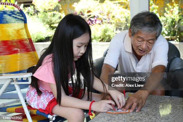 happy mid-autumn festival! - light vivid children senior young focus stock pictures, royalty-free photos & images