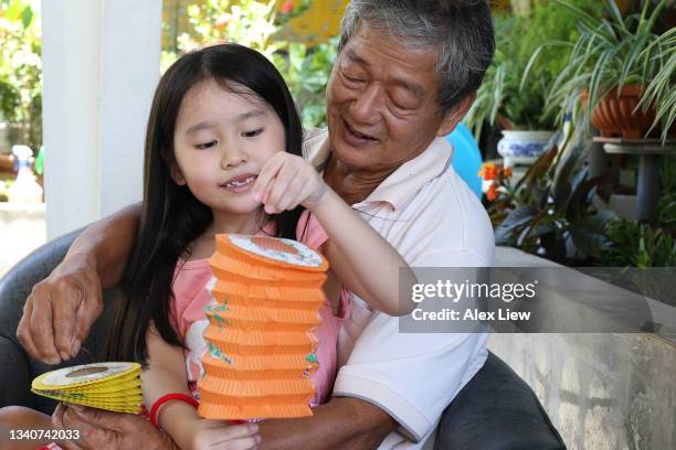 happy mid-autumn festival! - light vivid children senior young focus stock pictures, royalty-free photos & images