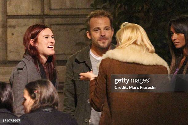 Rumer Willis and actor Stephen Dorff are sighted at the 'La Societe' restaurant on November 24, 2011 in Paris, France.