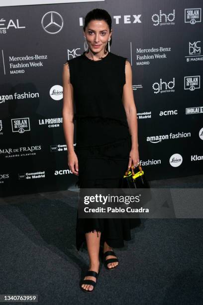 Barbara Lennie attends Jaun Duyos fashion show during the Merecedes Benz Fashion Week September 2021 edition on September 16, 2021 in Madrid, Spain.