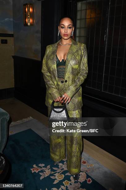 Jorja Smith attends the Roberta Einer event during London Fashion Week September 2021 on September 16, 2021 in London, England.