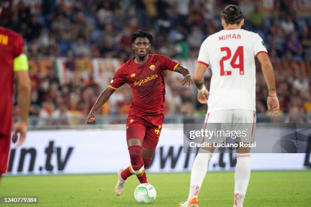 Roma player Amadou Diawara during the UEFA Europa Conference League group C match between AS Roma and CSKA Sofia at Stadio Olimpico on September 16,...