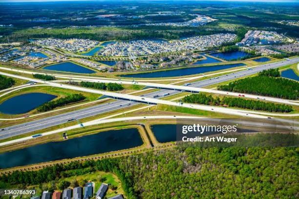 interstate 95 aerial - interstate 95 stock pictures, royalty-free photos & images