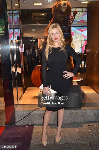 Elodie Frege attends the Lancel celebration of '135 Years Of French Legerete' Hosted By Sienna Miller at Lancel Shop Champs Elysees on November 24,...