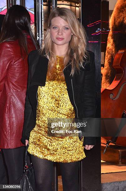 Melanie Thierry attends the Lancel celebration of '135 Years Of French Legerete' Hosted By Sienna Miller at Lancel Shop Champs Elysees on November...