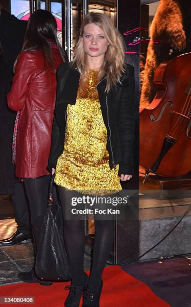 Melanie Thierry attends the Lancel celebration of '135 Years Of French Legerete' Hosted By Sienna Miller at Lancel Shop Champs Elysees on November...