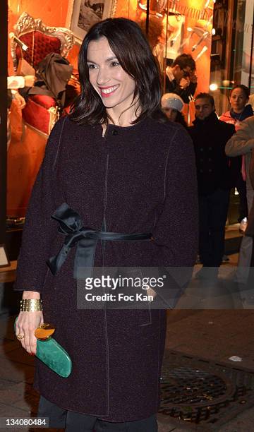 Aure Atika attends the Lancel celebration of '135 Years Of French Legerete' Hosted By Sienna Miller at Lancel Shop Champs Elysees on November 24,...