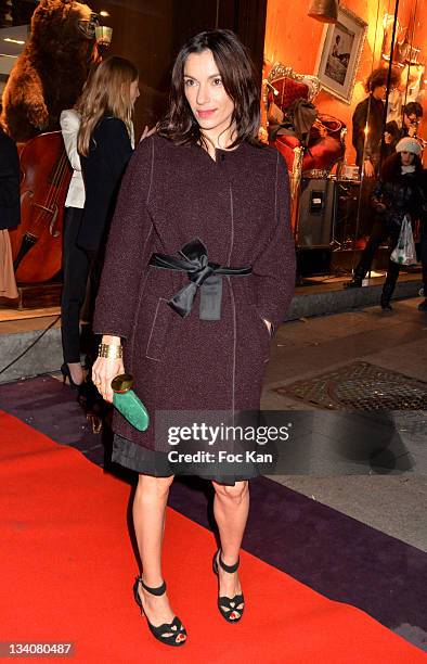 Aure Atika attends the Lancel celebration of '135 Years Of French Legerete' Hosted By Sienna Miller at Lancel Shop Champs Elysees on November 24,...