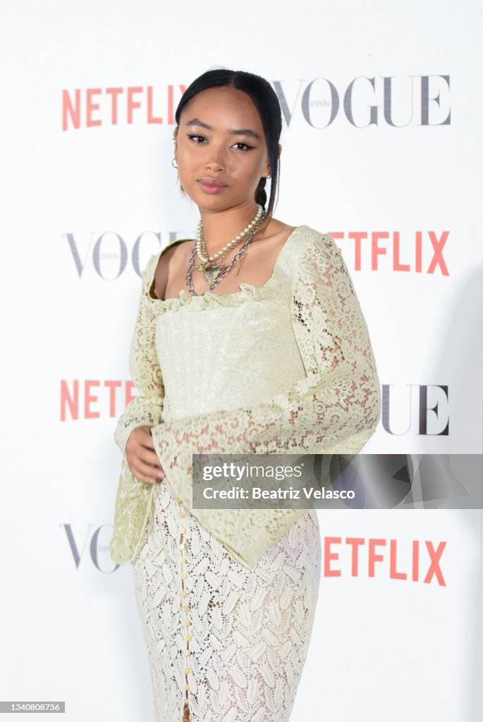 British singer Griff attends the Vogue Fashion's Night Out 2021... News ...