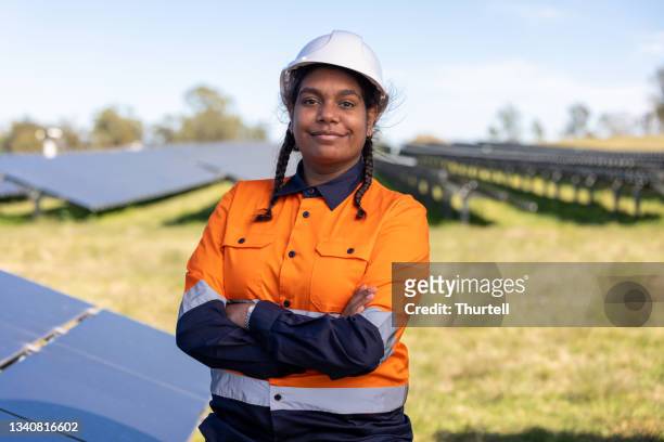 portrait of female aboriginal australian worker - minority groups stock pictures, royalty-free photos & images