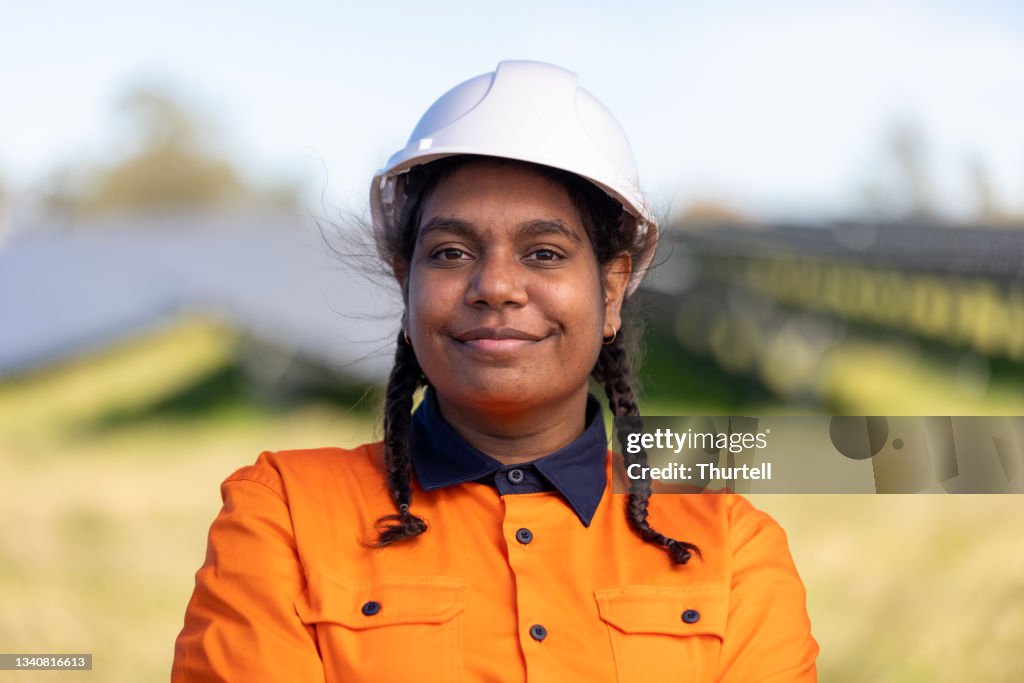 Portrait Of Female Aboriginal Australian Worker