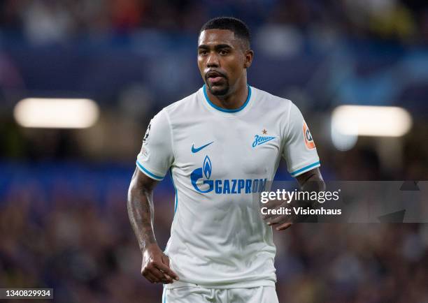 Malcom of Zenit St.Petersburg during the UEFA Champions League group H match between Chelsea FC and Zenit St. Petersburg at Stamford Bridge on...