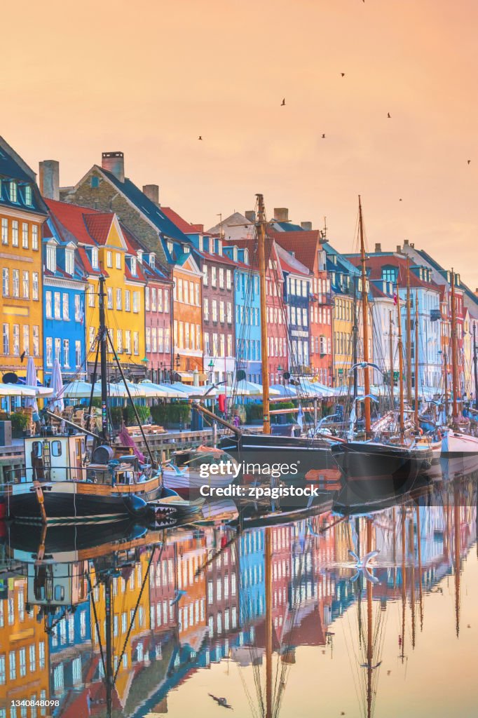 Nyhavn in Copenhagen, Denmark