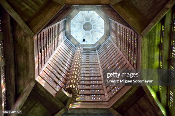 saint- joseph church - le havre stock pictures, royalty-free photos & images