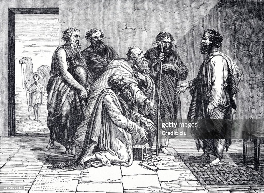 The elders of the Moabeans come to Balaam in 4. Moses 22:7