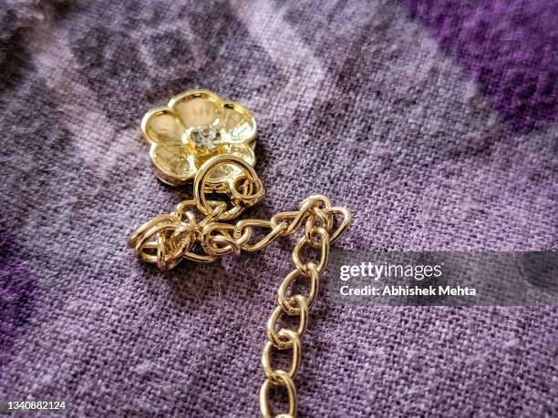 the gold ornament - gold jewellery india stock pictures, royalty-free photos & images